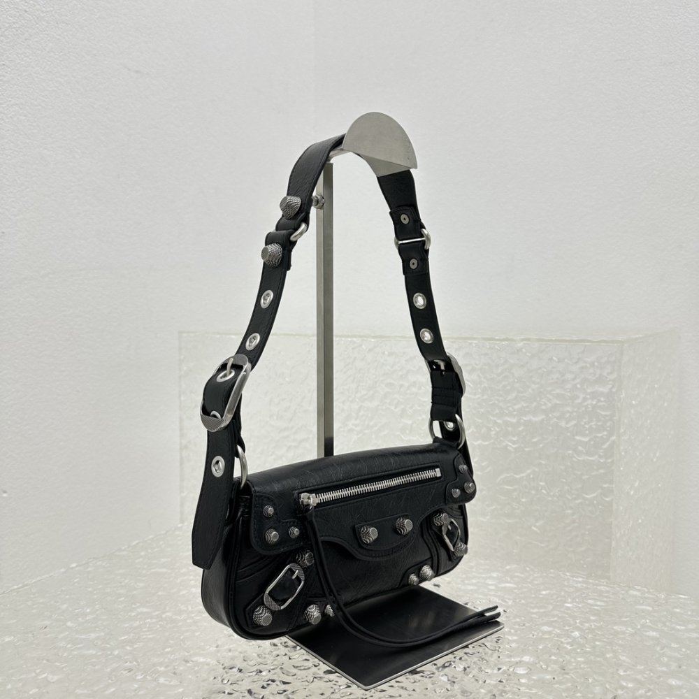 Le Cagole XS Sling Bag In Black Leather Crossbody Bag for Women