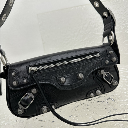 Le Cagole XS Sling Bag In Black Leather Crossbody Bag for Women