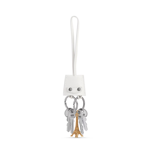 Le City Charm Eiffel In Optic White Designer Accessories