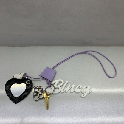 Le City Charm Heart In Lilac Designer Accessories