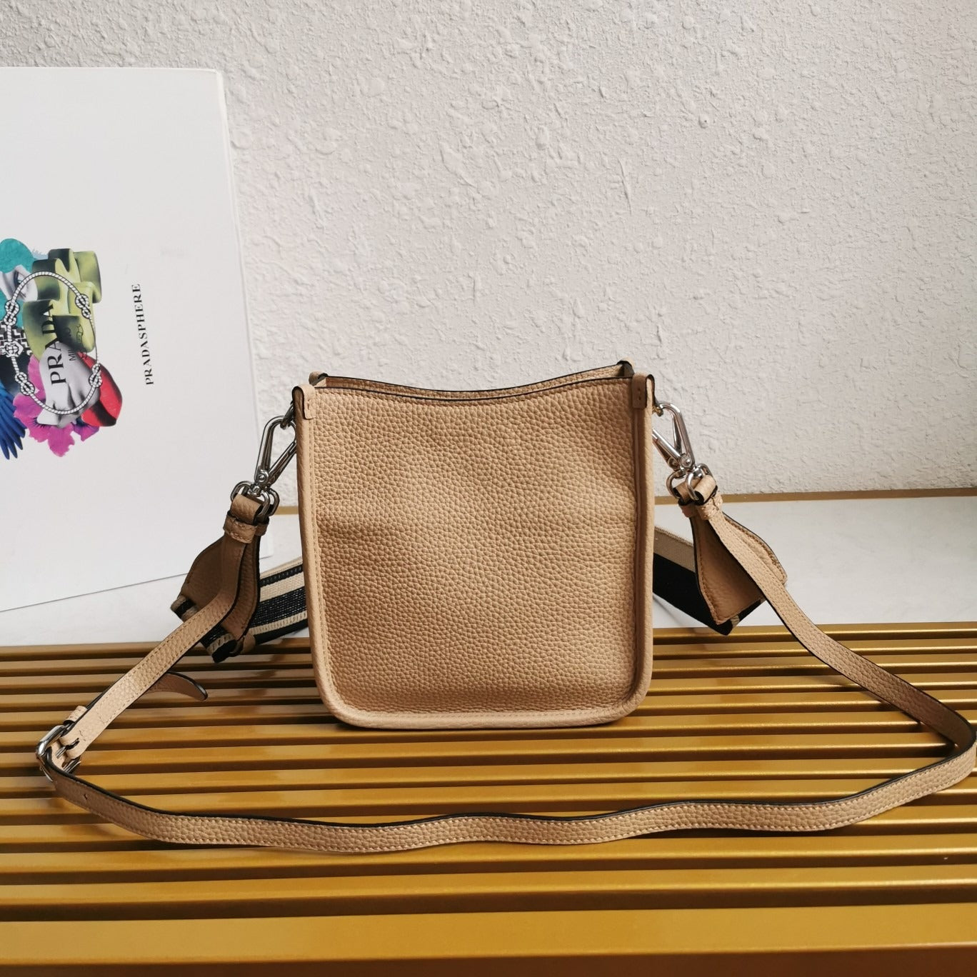Leather Mini Shoulder Bag Sand