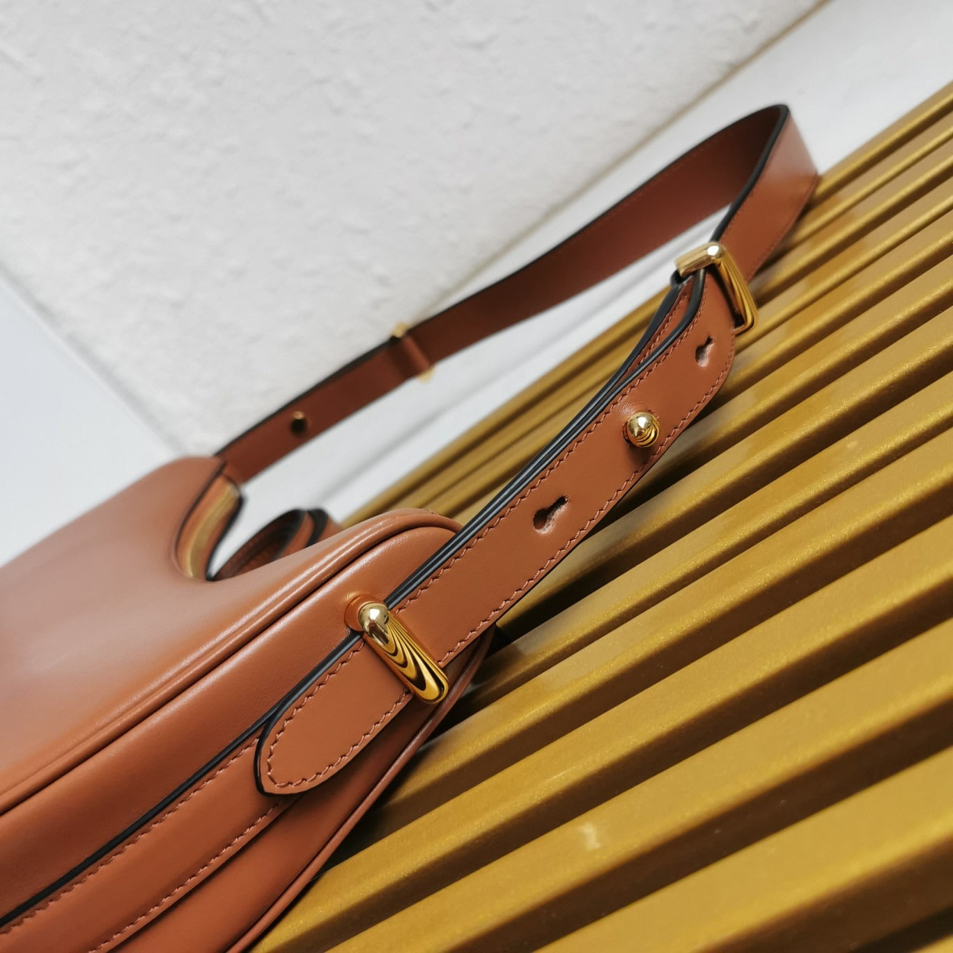 Leather Shoulder Bag Cognac