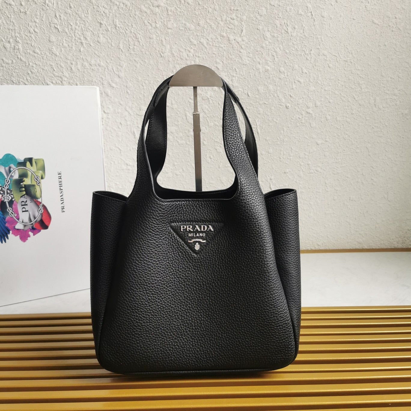 Leather Tote Black