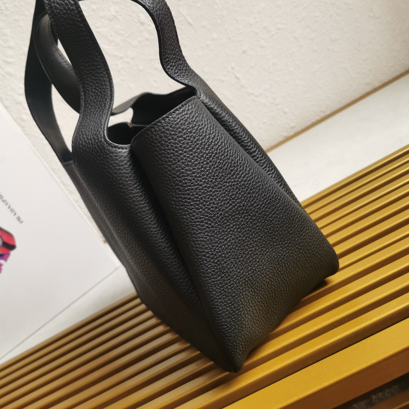 Leather Tote Black