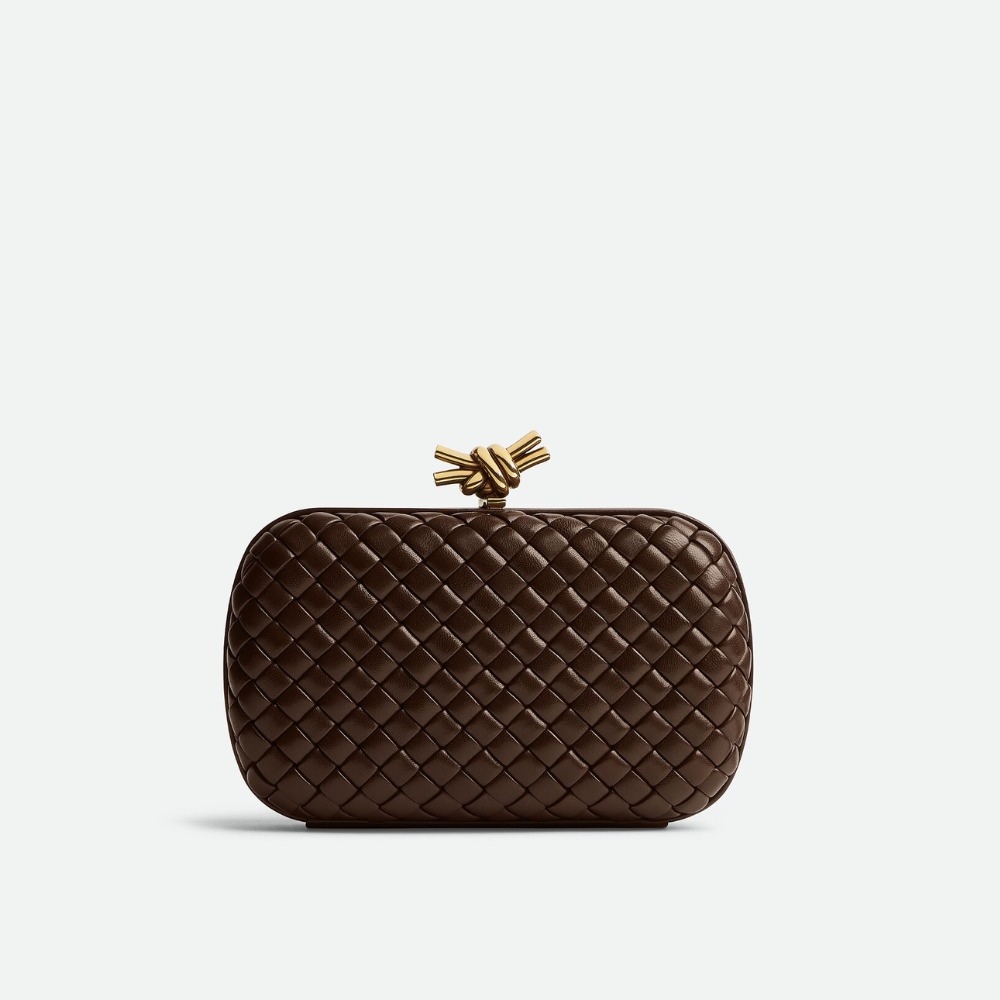 Light Brown Knot - Designer Clutch for Women