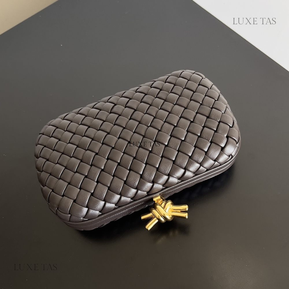 Light Brown Knot - Designer Clutch for Women