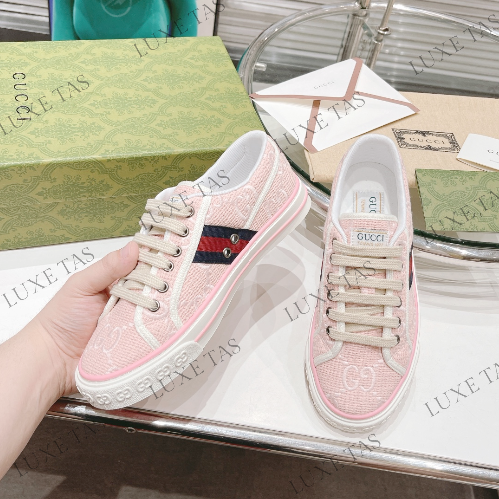 Light Pink GG Tennis 1977 Sneaker