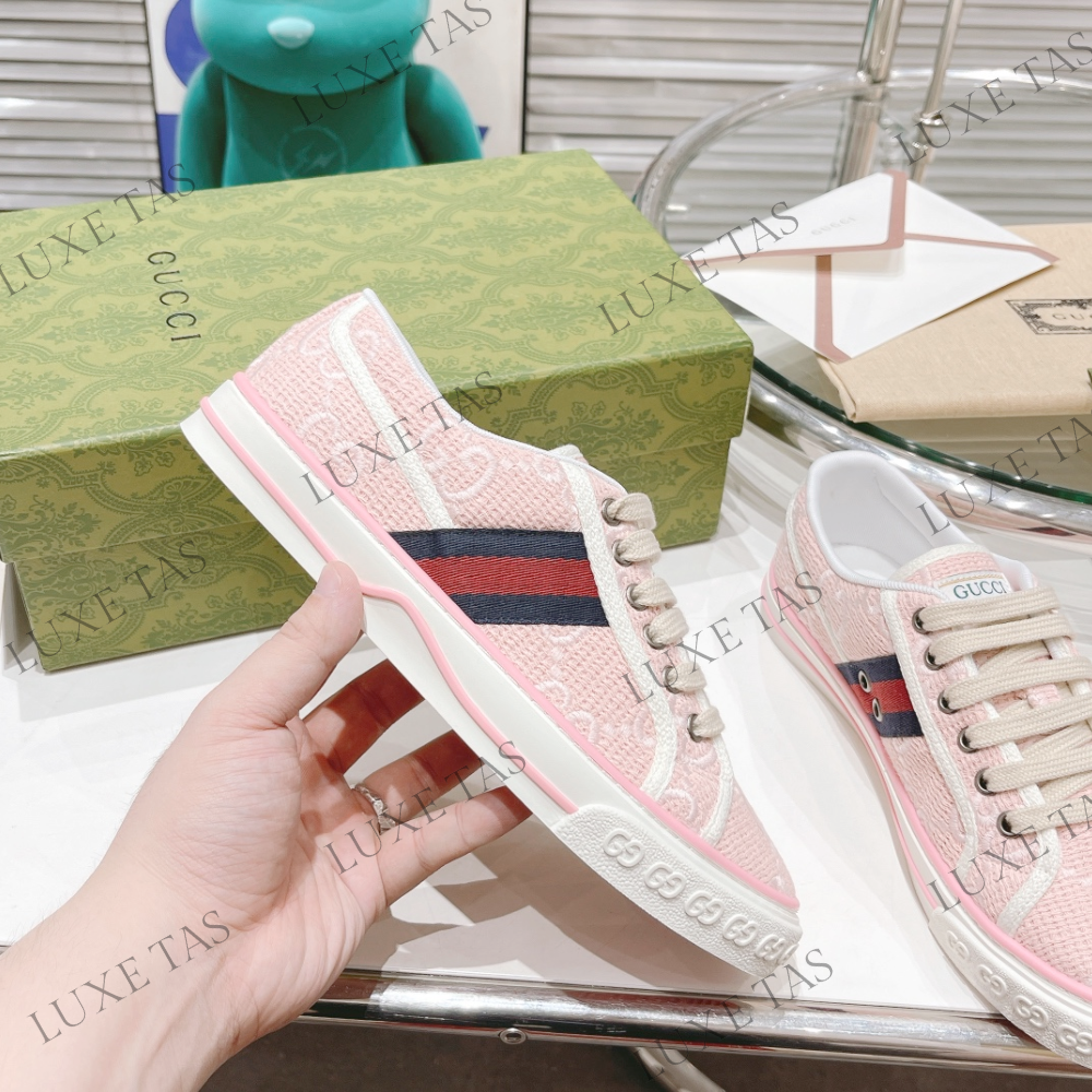 Light Pink GG Tennis 1977 Sneaker