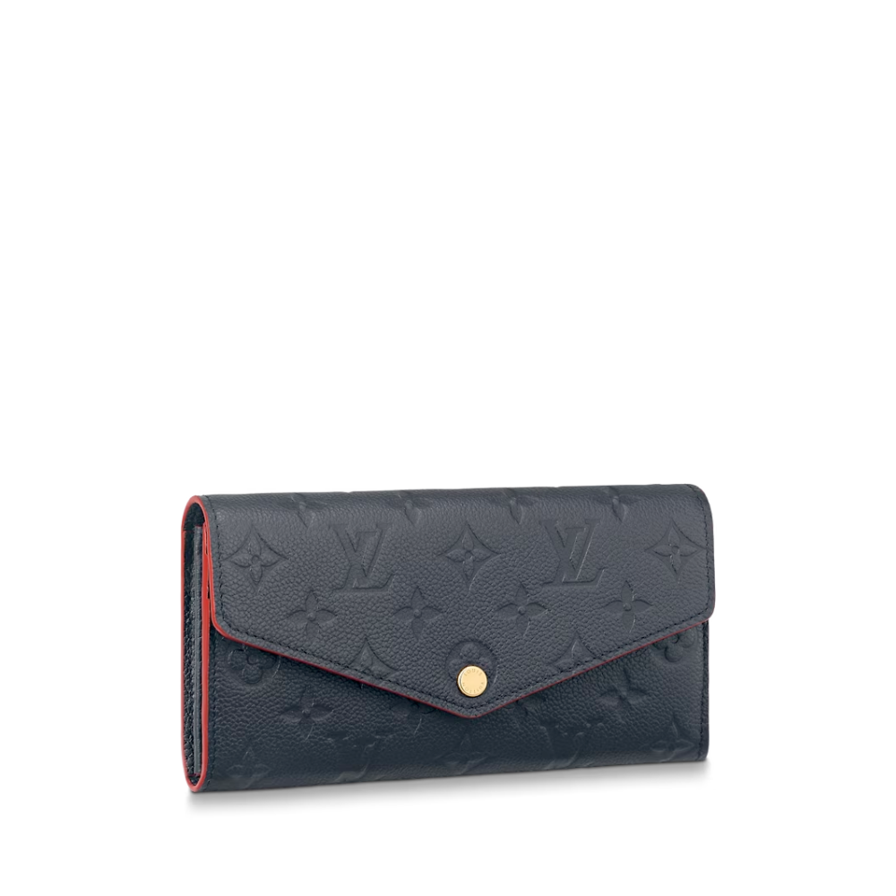 Marine Rouge Monogram Empreinte Leather Sarah Wallet