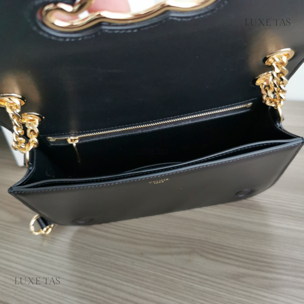 Medium Bag Triomphe Frame In Shiny Calfskin 