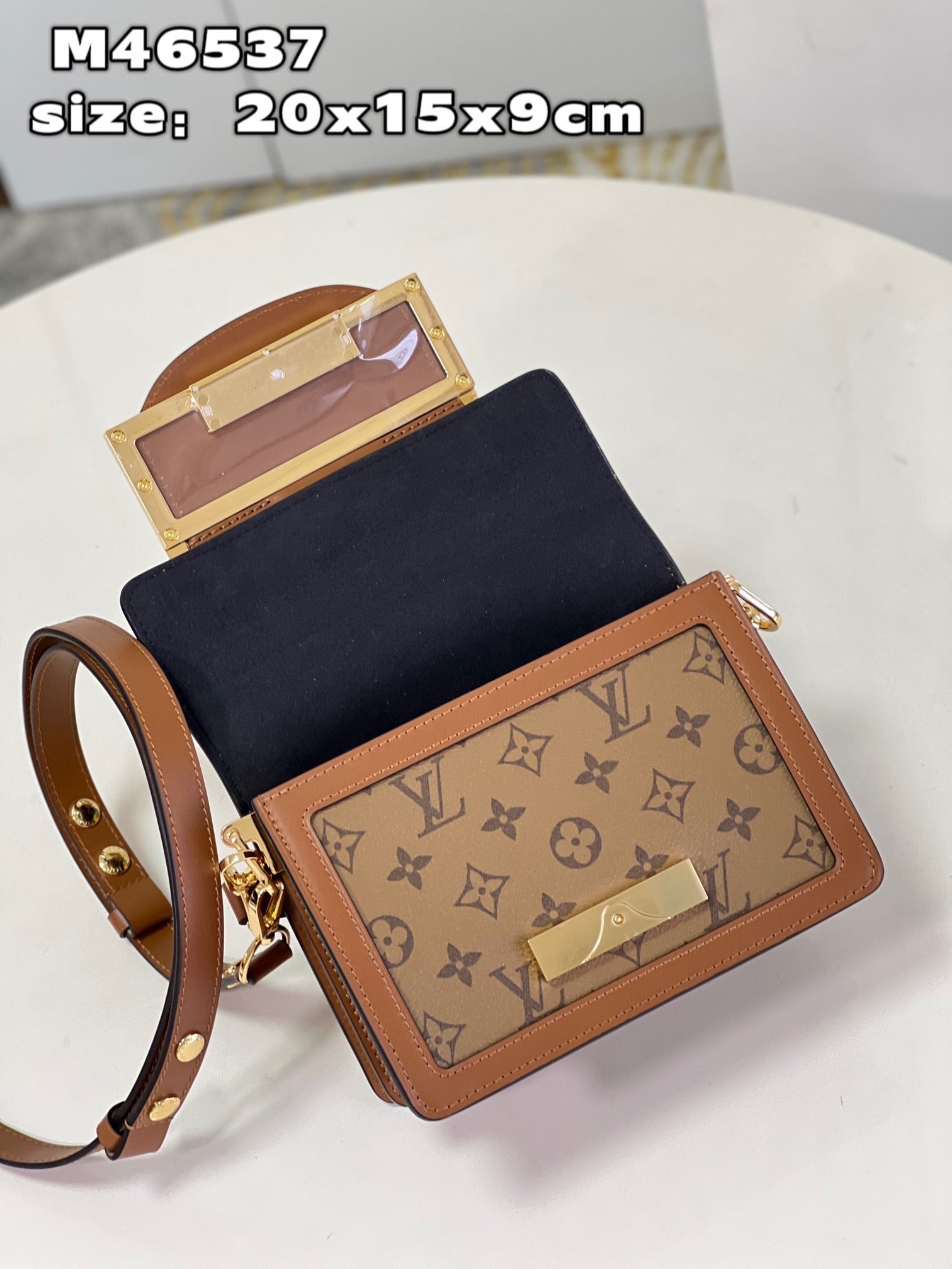 Dauphine belt bag leather handbag Louis Vuitton Brown in Leather