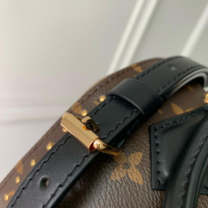 Monogram Canvas Speedy Trunk 20 Leather Handbag for Men and Women
