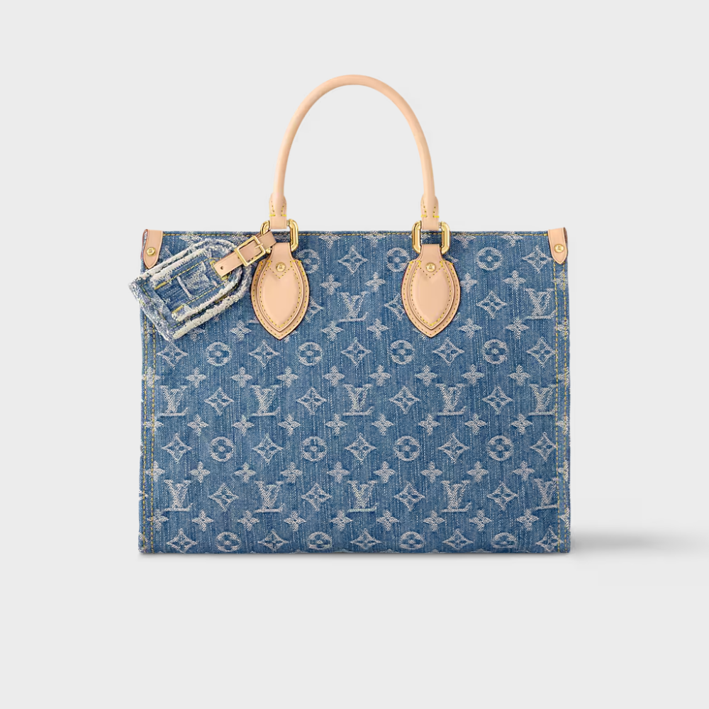 Monogram Denim OnTheGo MM - Tote Bag for Women