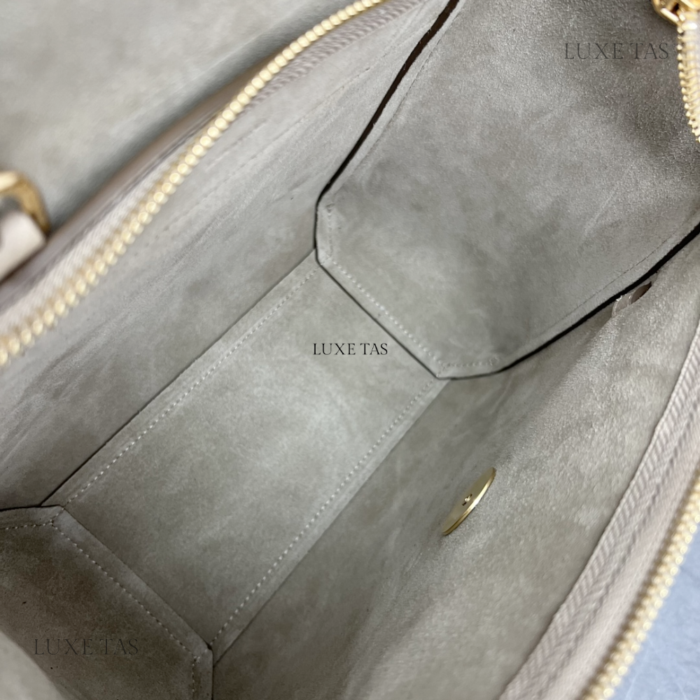 Nano Belt Bag In Grained Calfskin Light Taupe