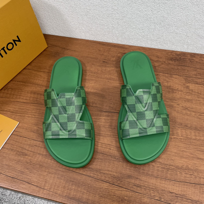 Oasis Mule Green Designer Slides & Sandals for Men