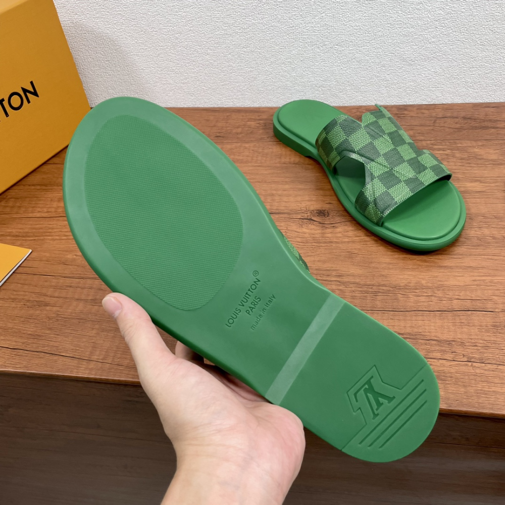 Oasis Mule Green Designer Slides & Sandals for Men