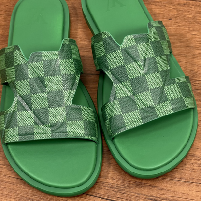 Oasis Mule Green Designer Slides & Sandals for Men