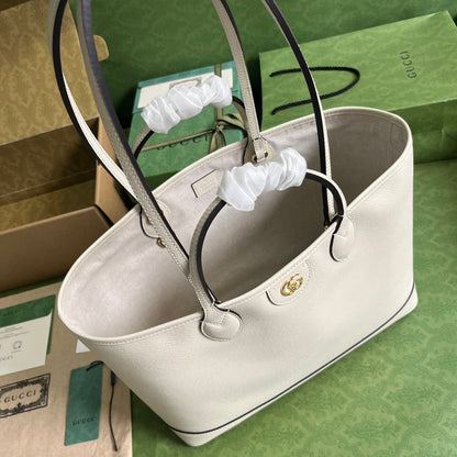 Ophidia Medium Tote Bag White