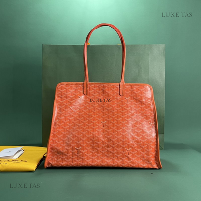 Orange Hardy PM Bag - Leather Tote Bag for Women