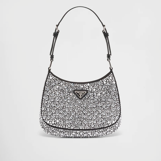 PRD Cleo Satin Bag With Crystals