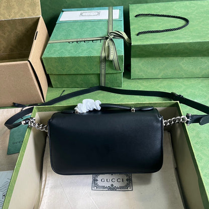 Petite GG Mini Shoulder Bag Black