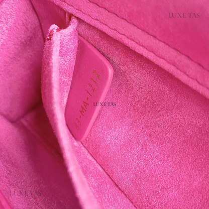 Rani Pink Cannage Lambskin Small Lady D-Joy Bag