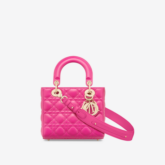 Rani Pink Cannage Lambskin Small Lady D*ior My Abcd*ior Bag