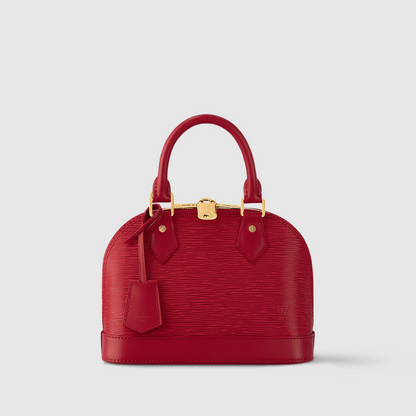 Red Epi Leather Alma BB Leather Handbag for Women