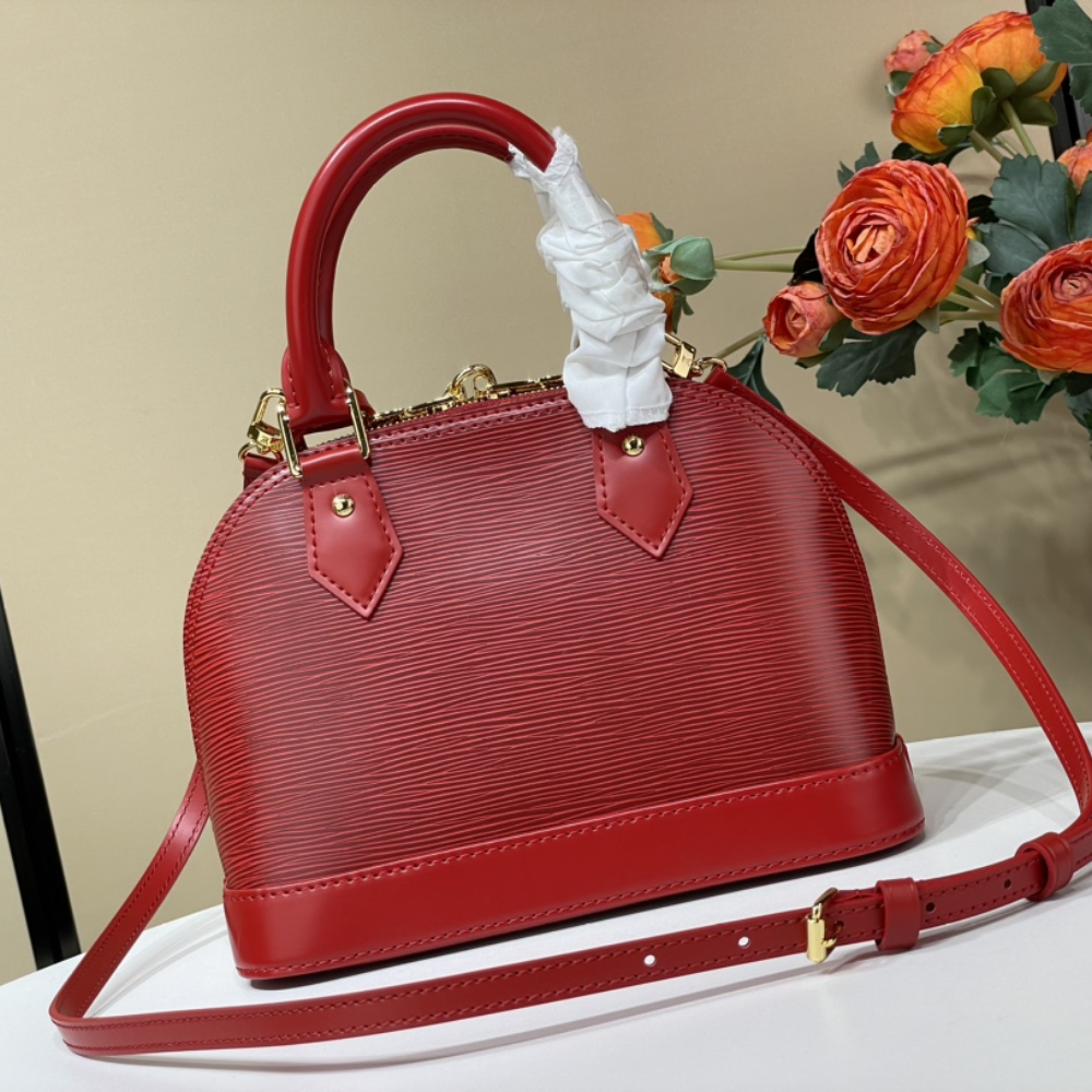 Red Epi Leather Alma BB Leather Handbag for Women
