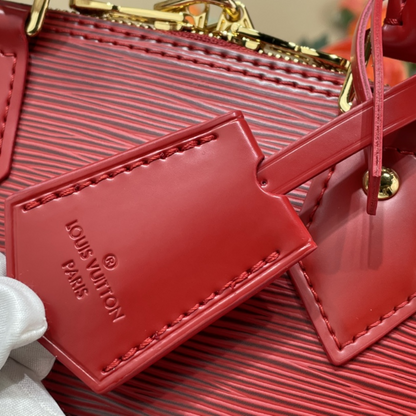 Red Epi Leather Alma BB Leather Handbag for Women