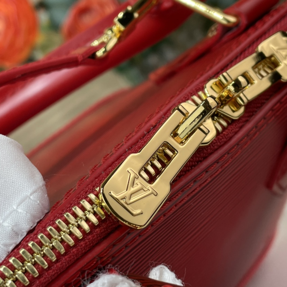 Red Epi Leather Alma BB Leather Handbag for Women