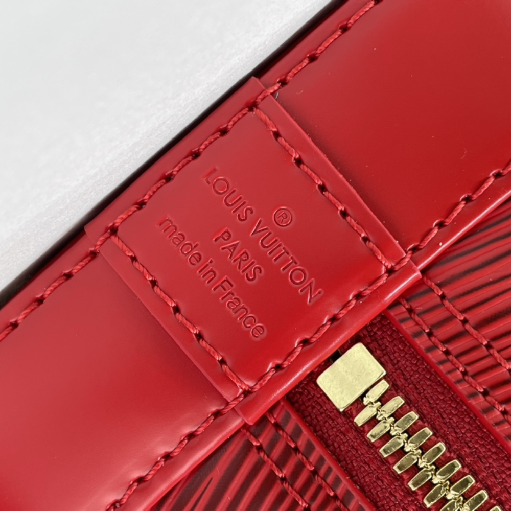 Red Epi Leather Alma BB Leather Handbag for Women