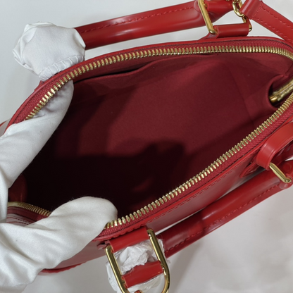 Red Epi Leather Alma BB Leather Handbag for Women