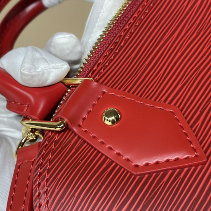 Red Epi Leather Alma BB Leather Handbag for Women
