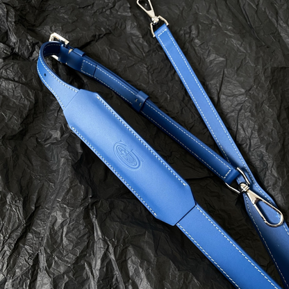 Sky Blue Boston 45 Leather Backpack for Men