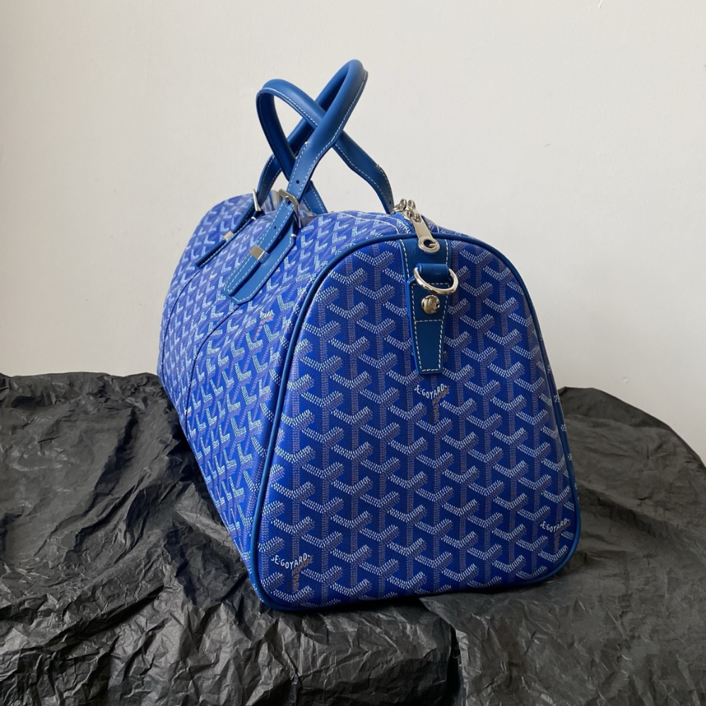 Sky Blue Boston 45 Leather Backpack for Men