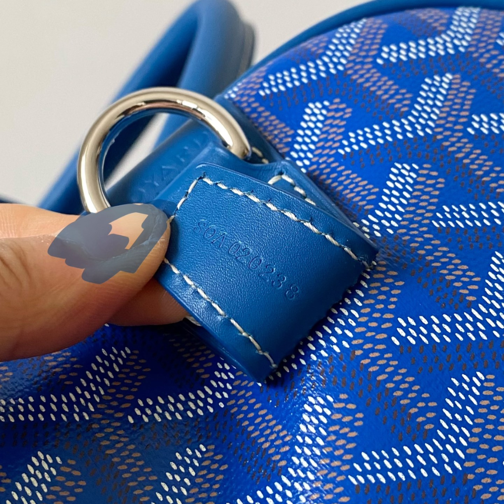 Sky Blue Boston 45 Leather Backpack for Men