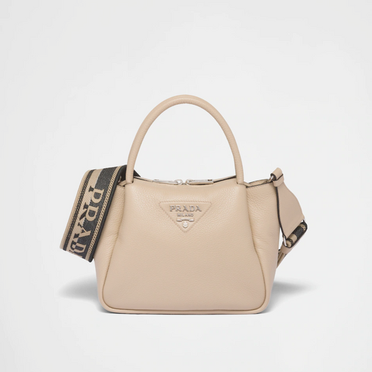 Small Leather Handbag Sand