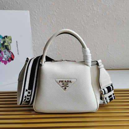 Small Leather Handbag Whit