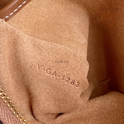 Tan Ava Triomphe Soft Bag In Smooth Calfskin