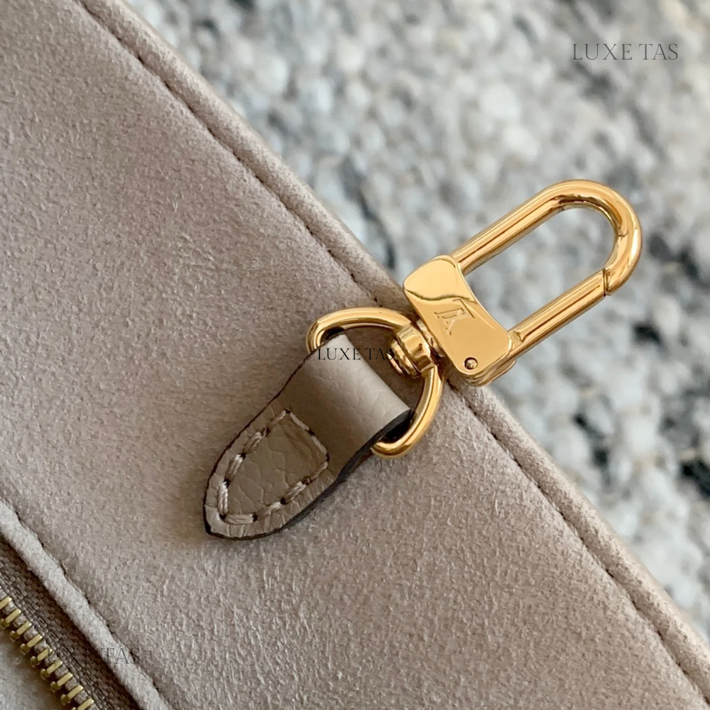 Tourterelle Beige Bicolour Monogram Empreinte Leather Onthego PM