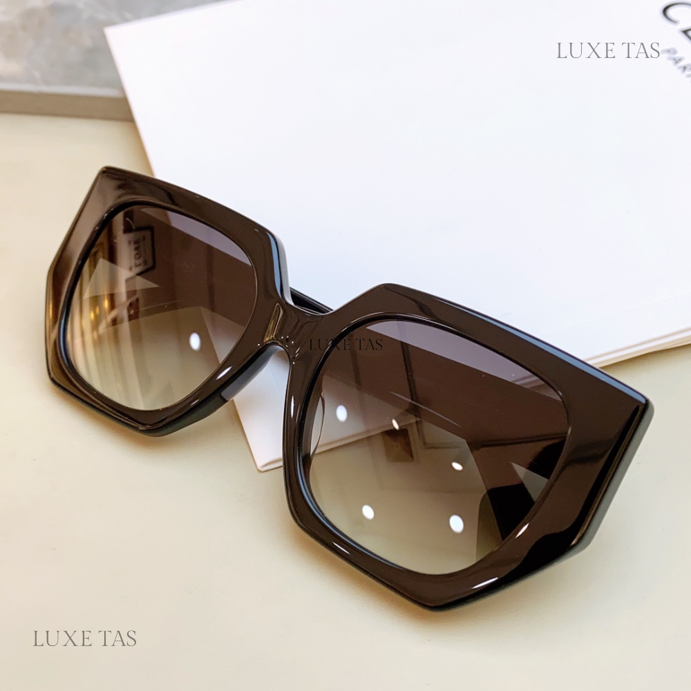 Triomphe Oversized Square-frame Acetate Sunglasses - Designer Sunglasses for Women