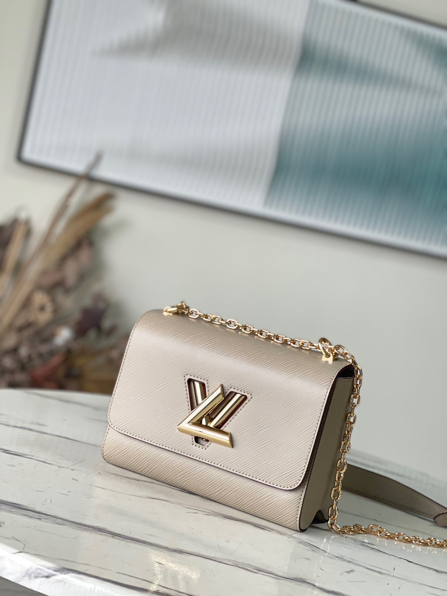 Louis Vuitton Galet Epi Leather Mm Twist Bag