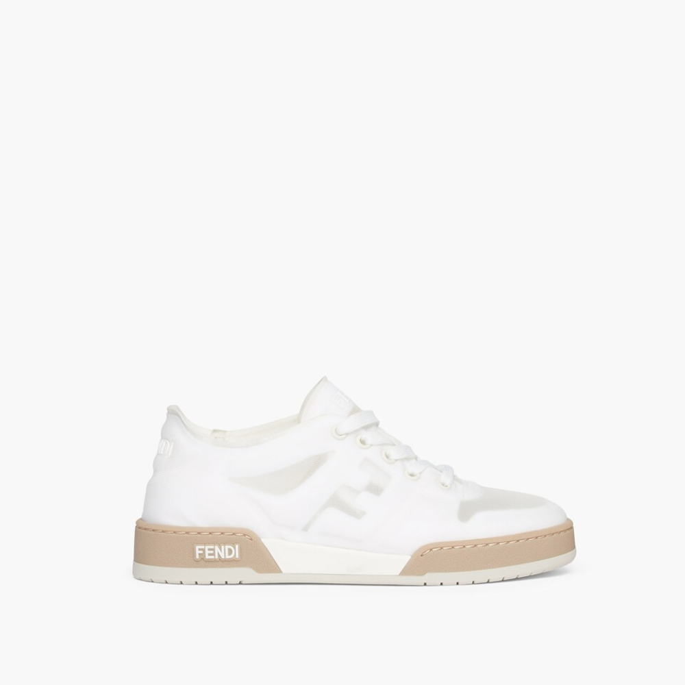 White Mesh Low Tops F Match