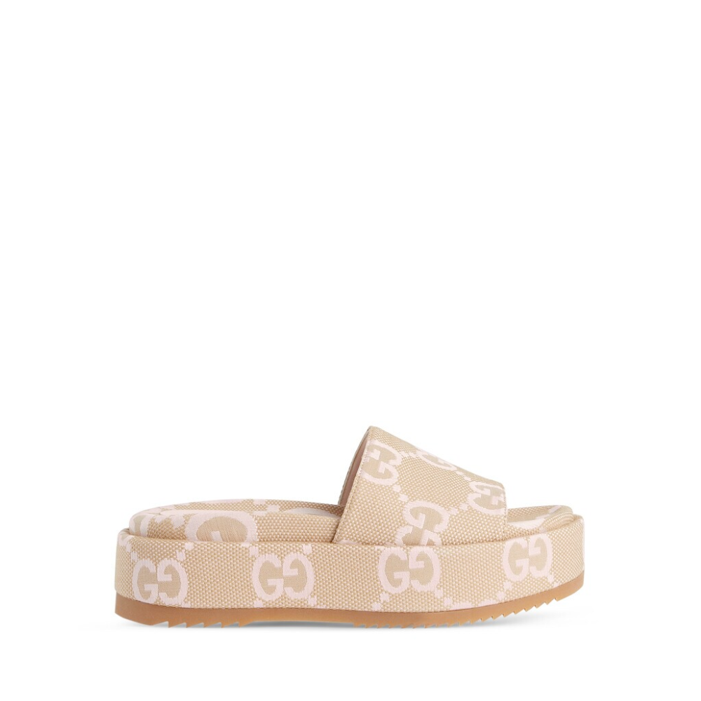 Jumbo GG Platform Slide Sandal Designer Slides Sandals for