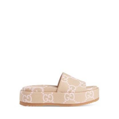 Jumbo GG Platform Slide Sandal Designer Slides Sandals for