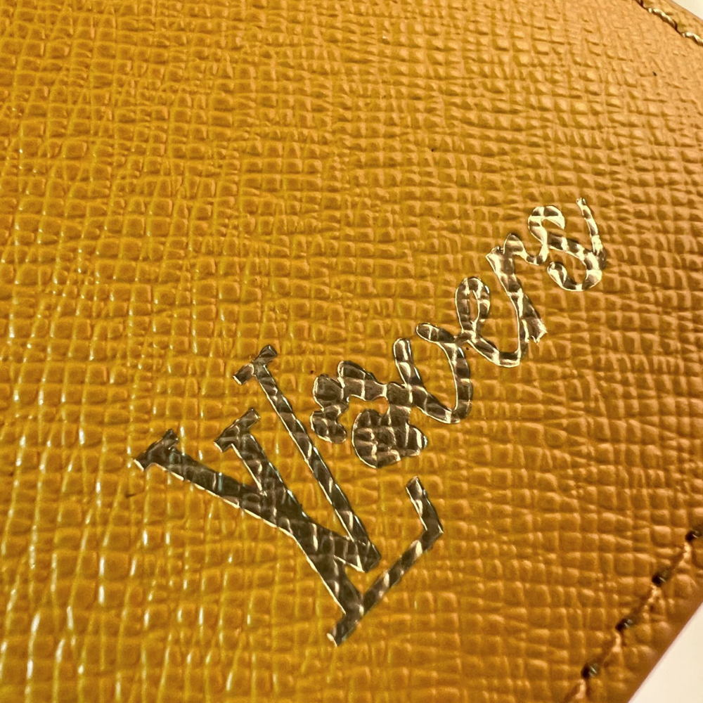 Yellow Brazza Wallet Long Leather Wallet for Men with Monogram Design
