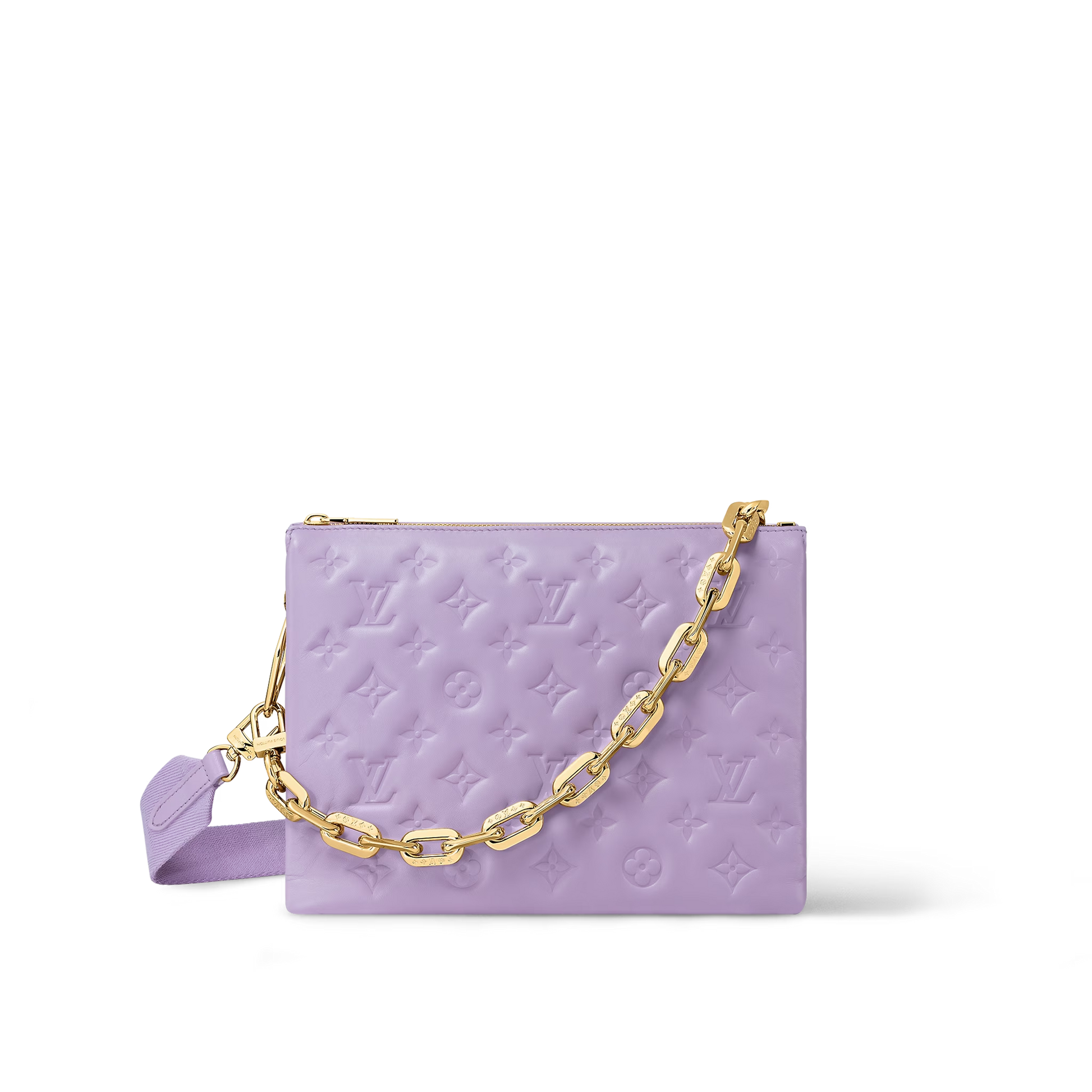Louis Vuitton Pochette Coussin Pink/Purple in Lambskin with Gold-tone - US