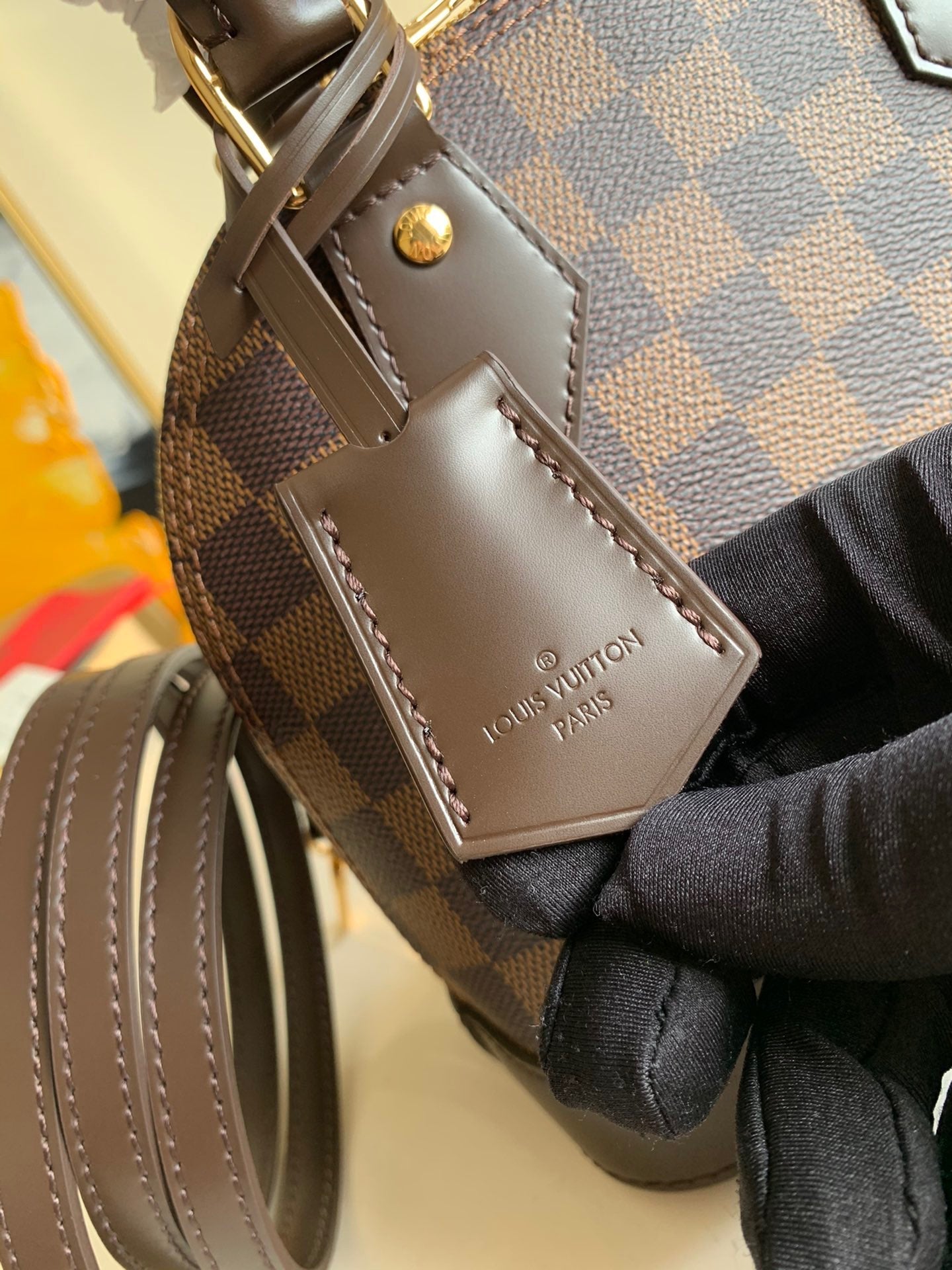 Alma BB Damier Ebene Canvas - Leather Handbag for Women