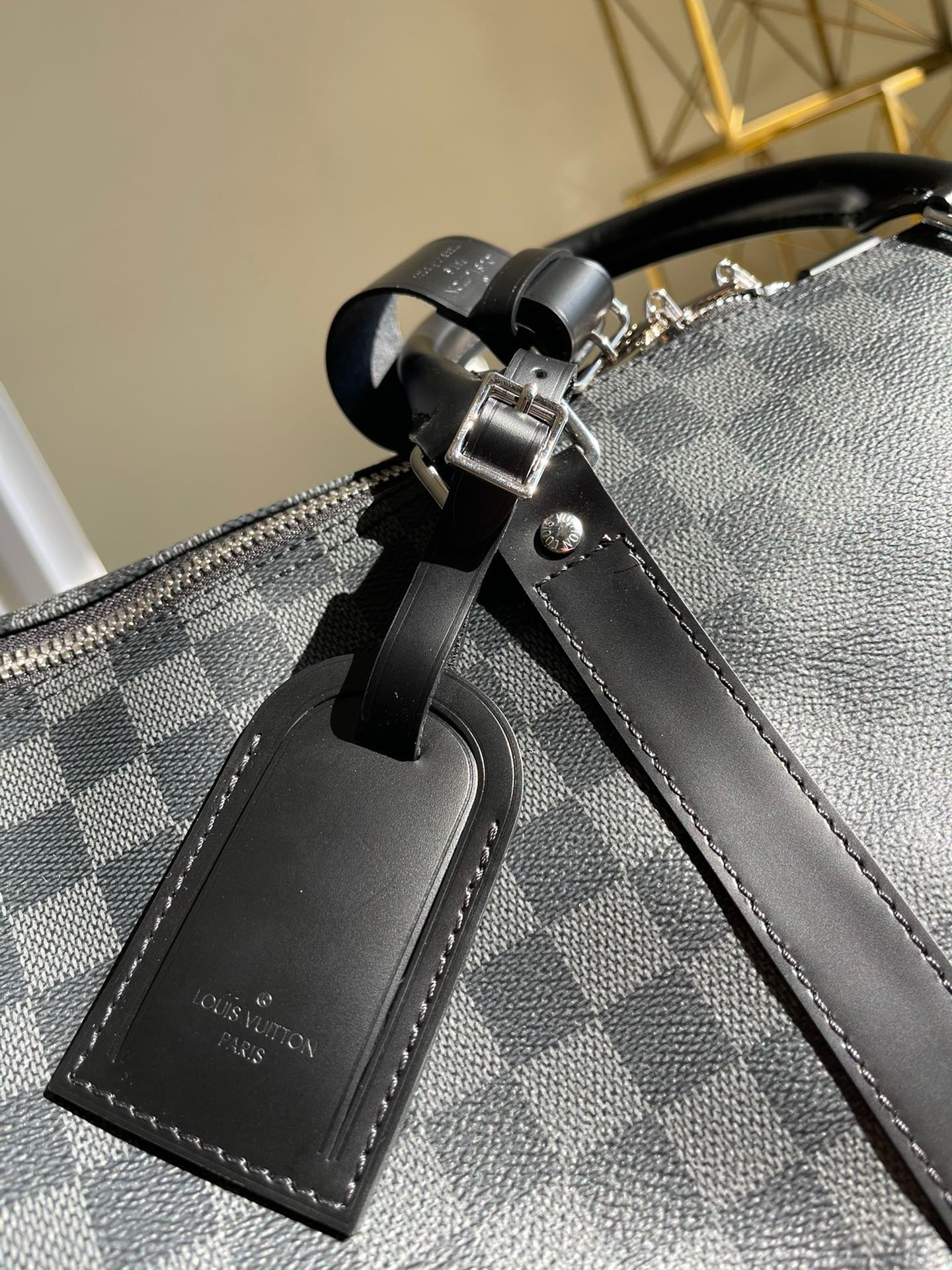 Damier Graphite Canvas Keepall Bandoulière 55